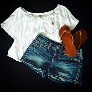 Silver Jeans Tuesday Shorts Sz 29